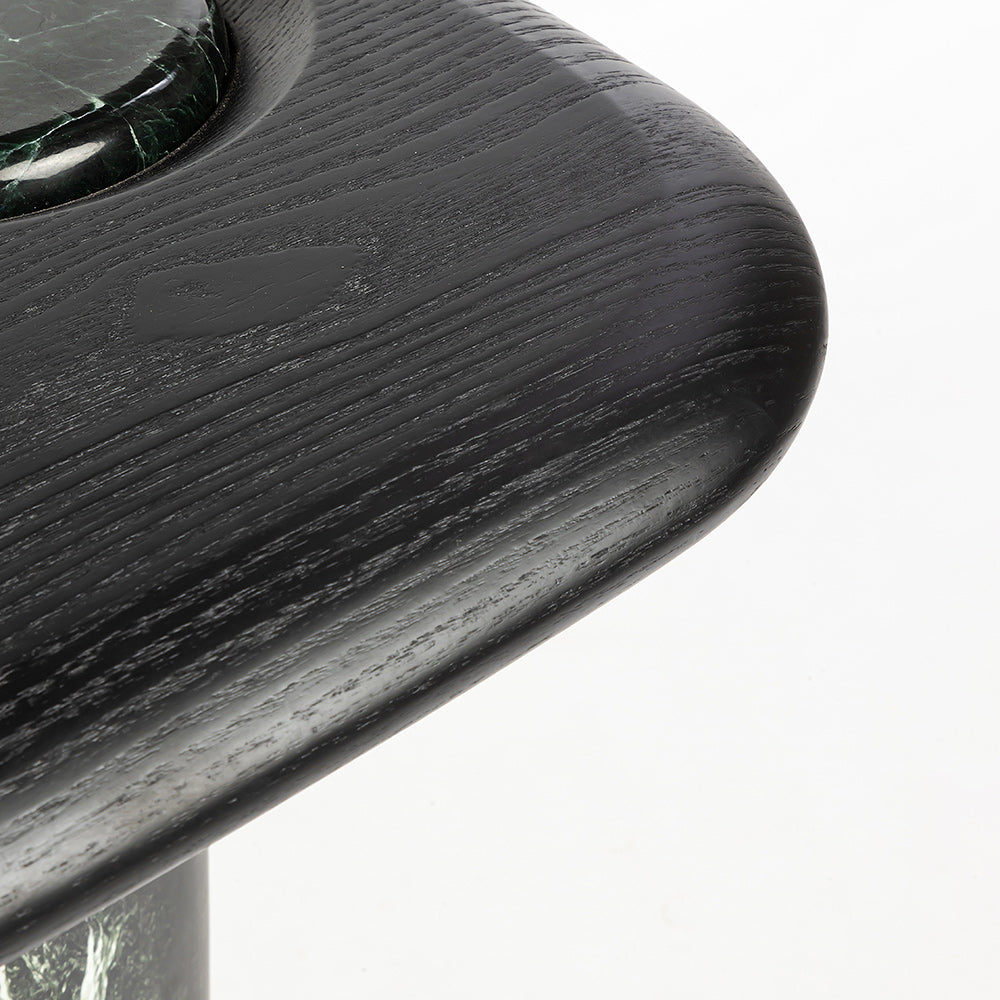 Pedestal Accent Table, Nero Verde