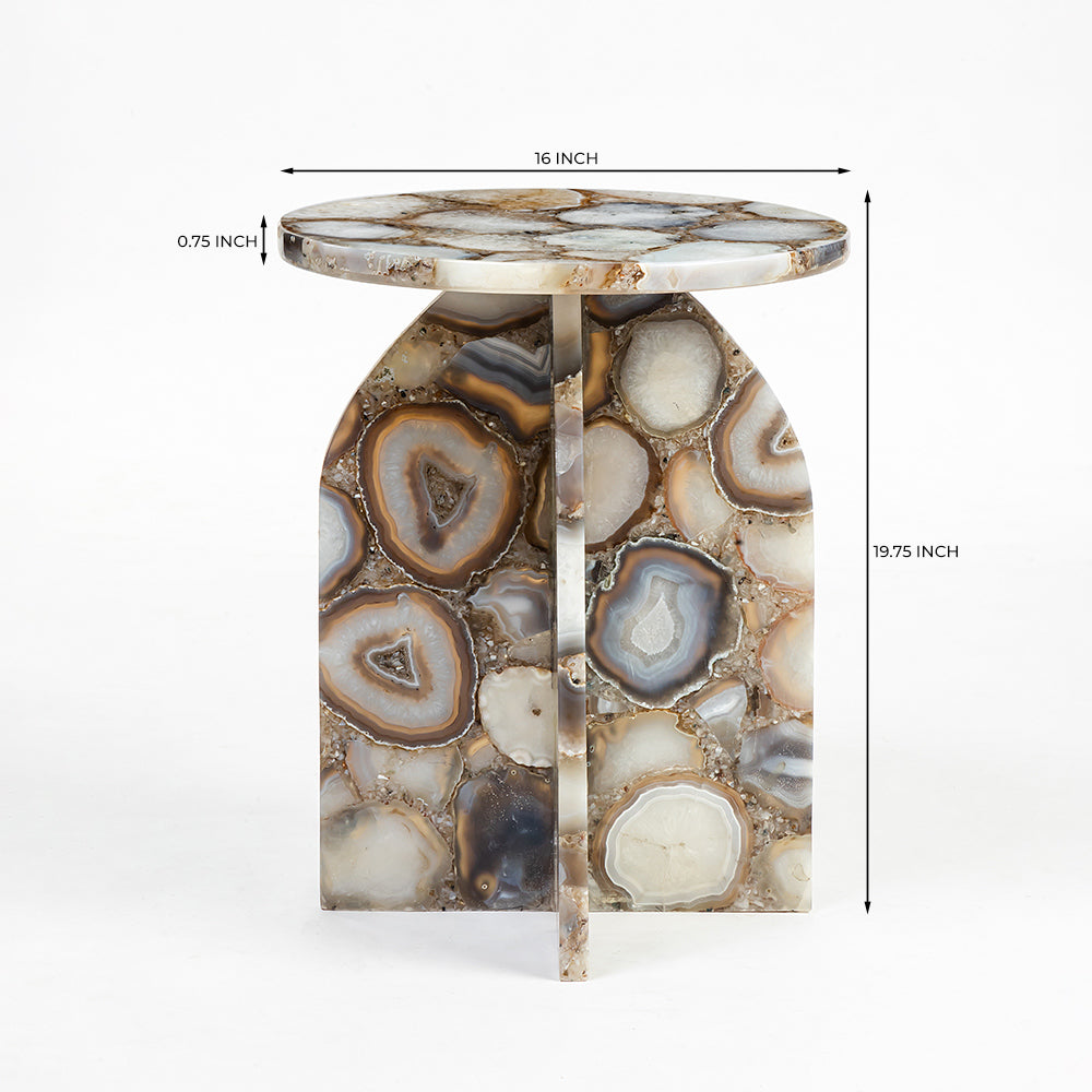 Arch Accent Table, Agate
