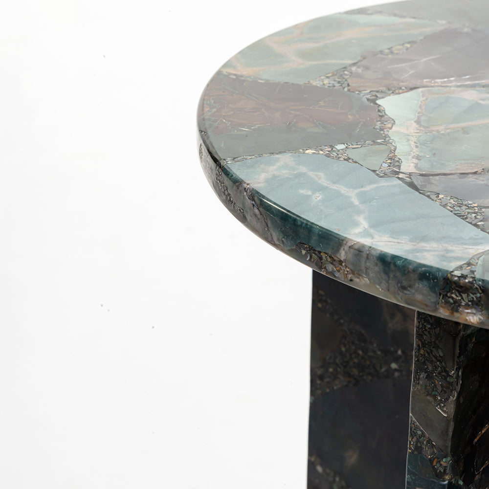 Disc Accent Table, Dark Agate