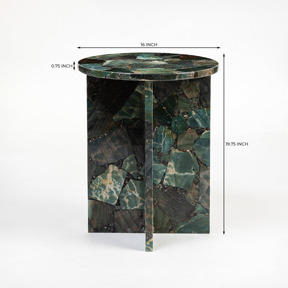 Disc Accent Table, Dark Agate