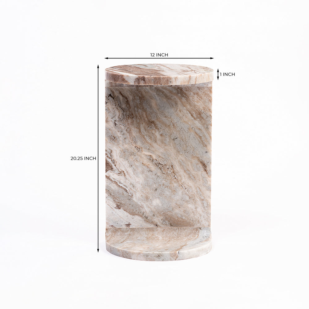 Spool Accent Table, Sawar Light