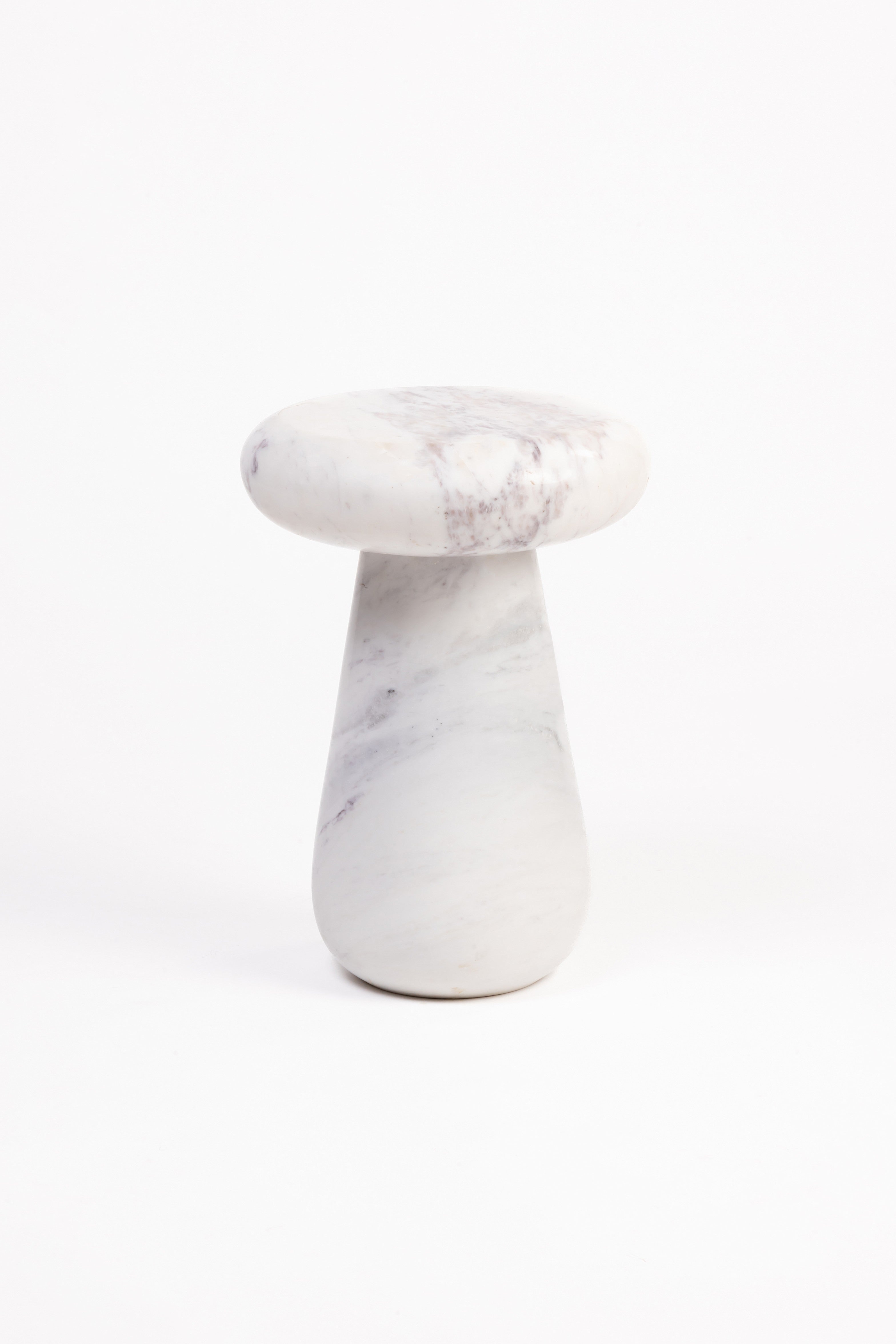 Boletus Accent Table, Bianco
