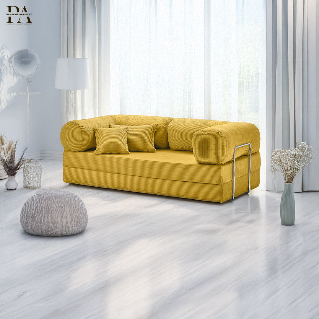 Fern Haven Sofa Mustard