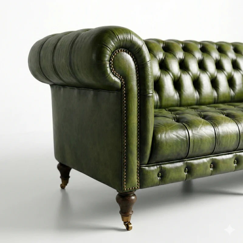 Held in Verdigris Sofa