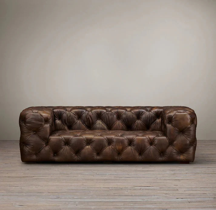 The Antiqued Hide Sofa