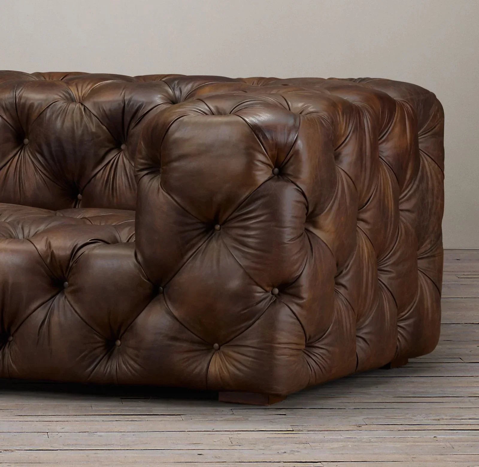 The Antiqued Hide Sofa