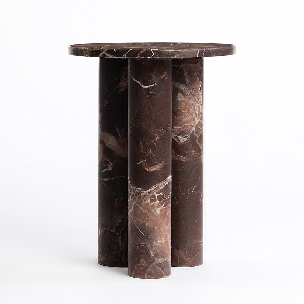 Colonnade Accent Table, Rosso