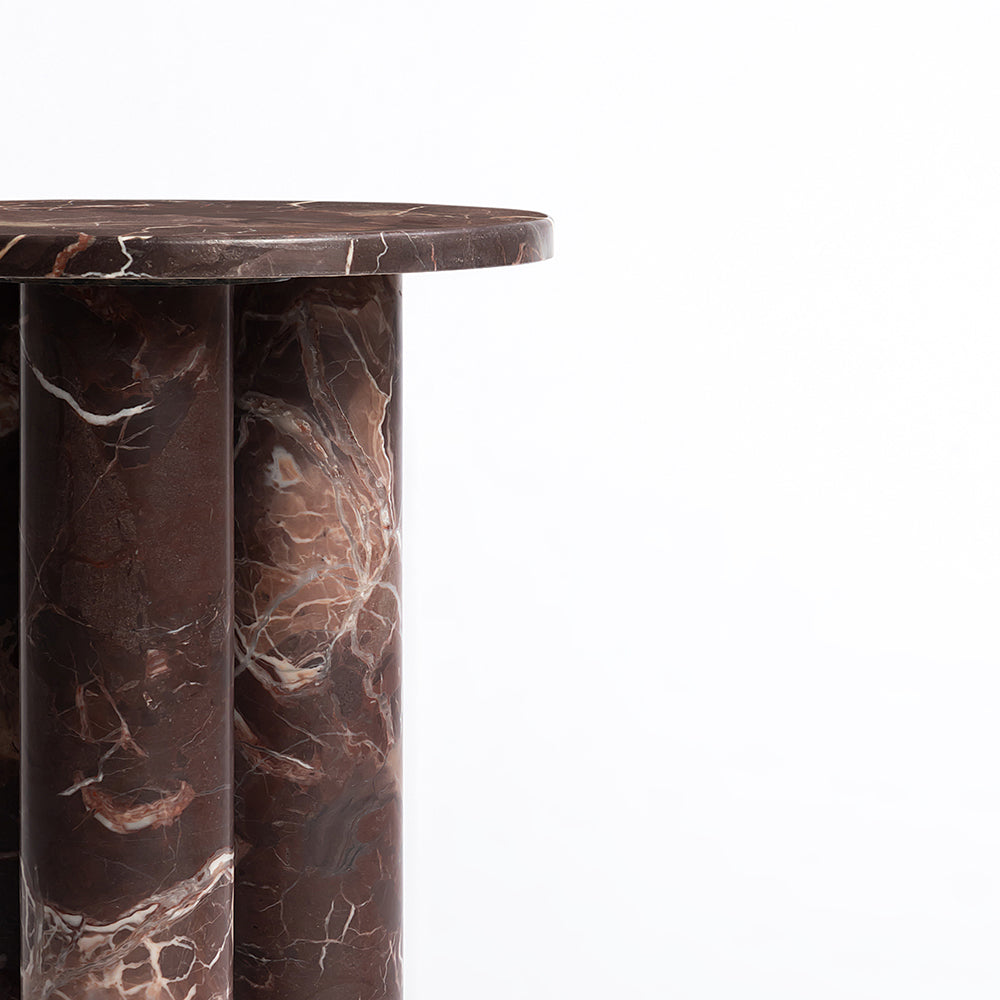 Colonnade Accent Table, Rosso