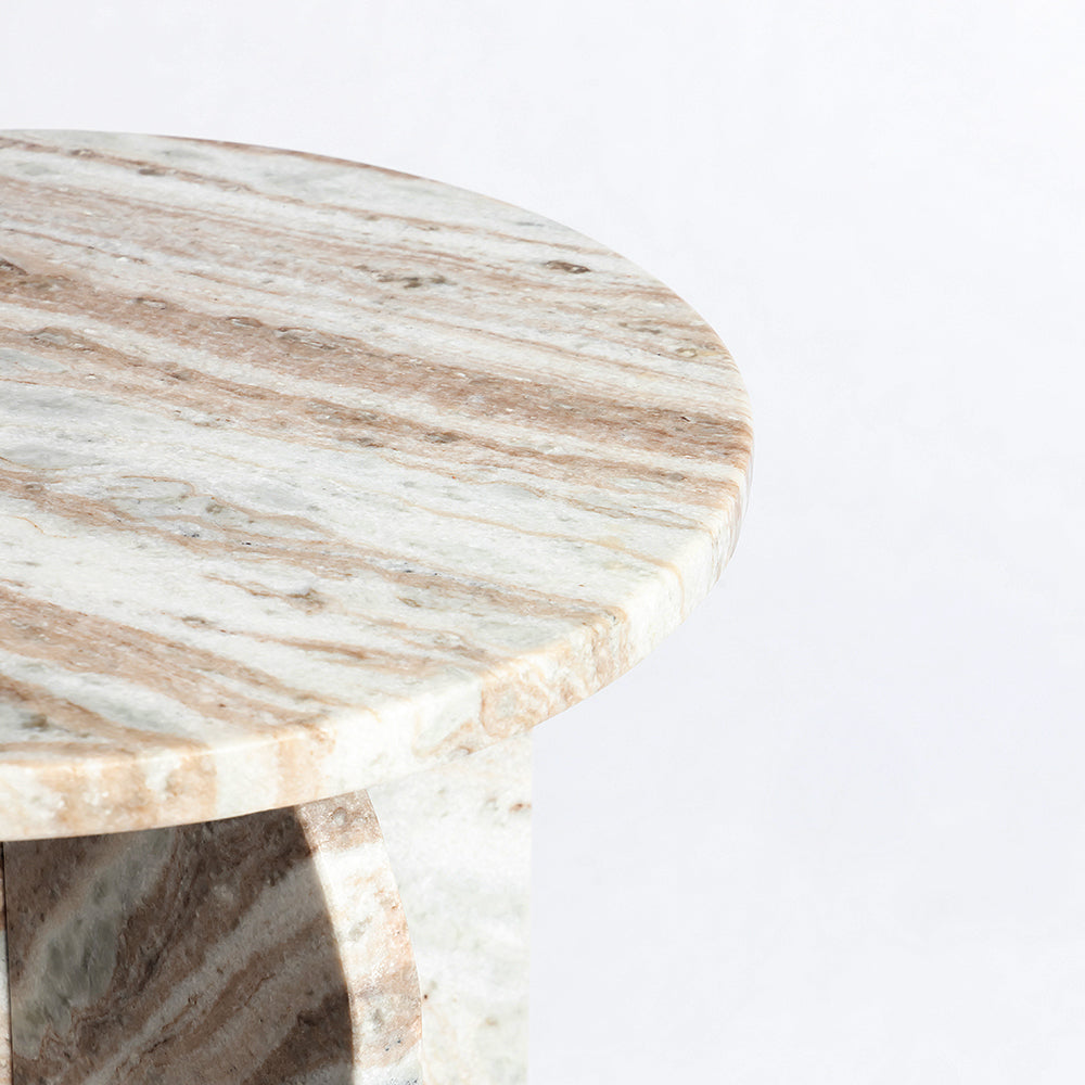 Lunette Accent Table, Sawar