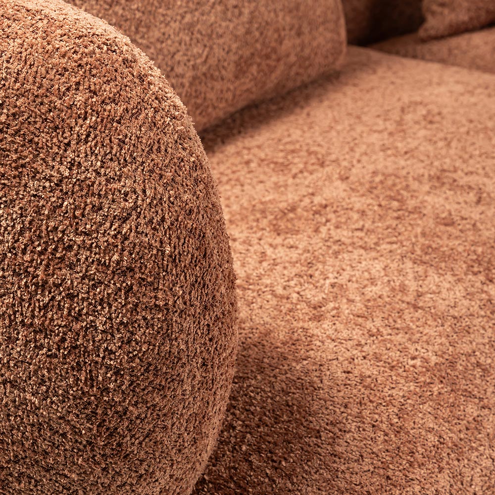 Halcyon 5 Seater Sofa (Rose Brown)