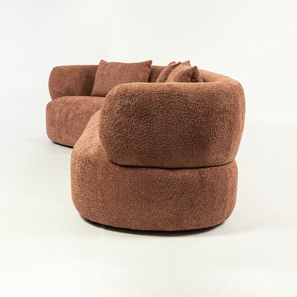 Halcyon 5 Seater Sofa (Rose Brown)