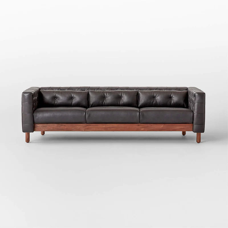 Charcoal, Held in Wood Sofa