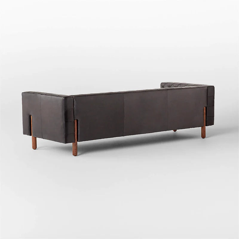 Charcoal, Held in Wood Sofa