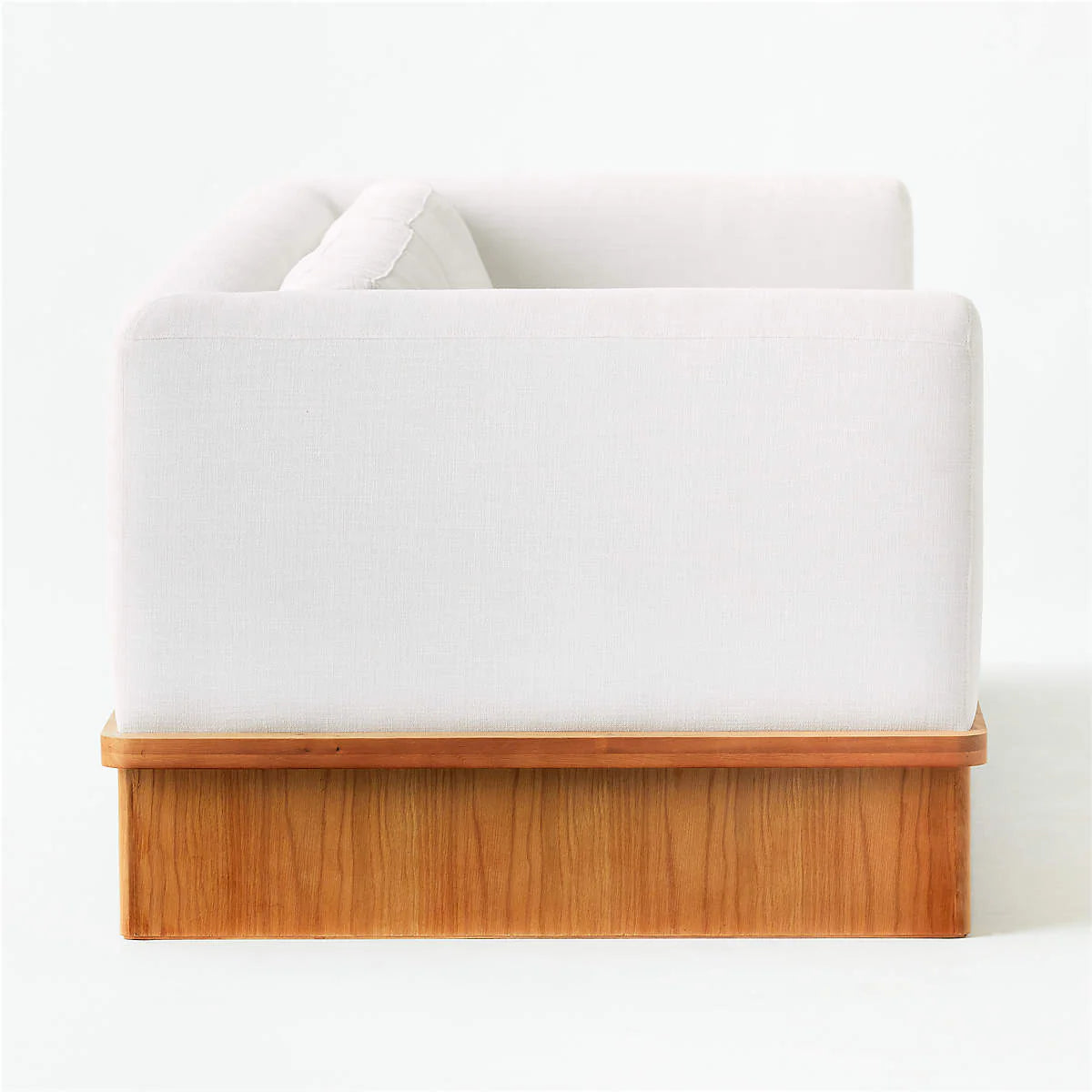 White, Set on Honey Sofa