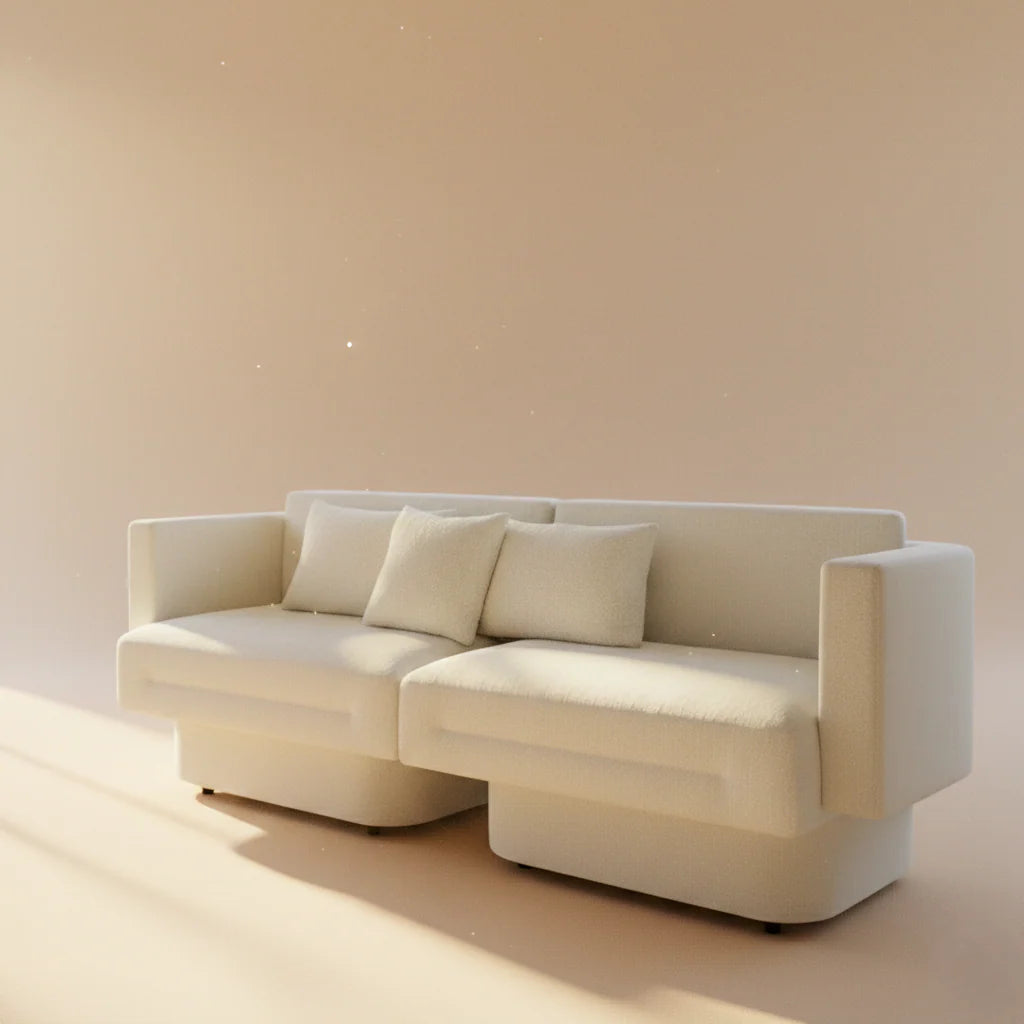 The Raised Ivory Sofa