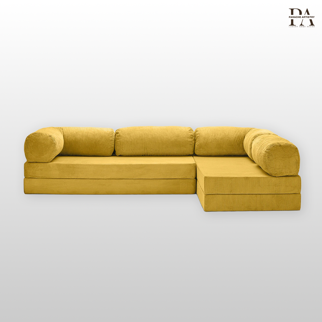 Fern Haven Sofa Mustard