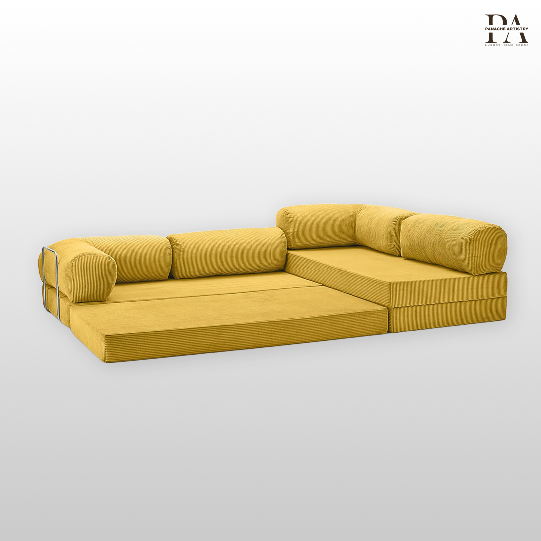 Fern Haven Sofa Mustard