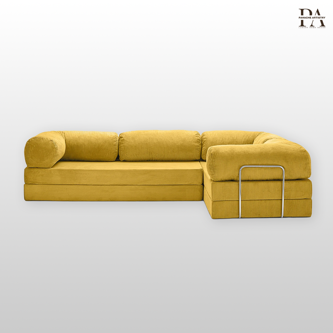 Fern Haven Sofa Mustard