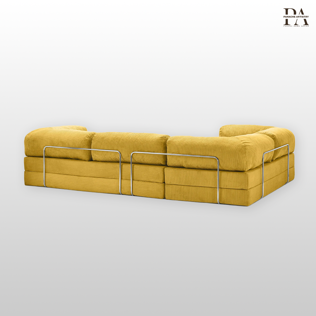 Fern Haven Sofa Mustard