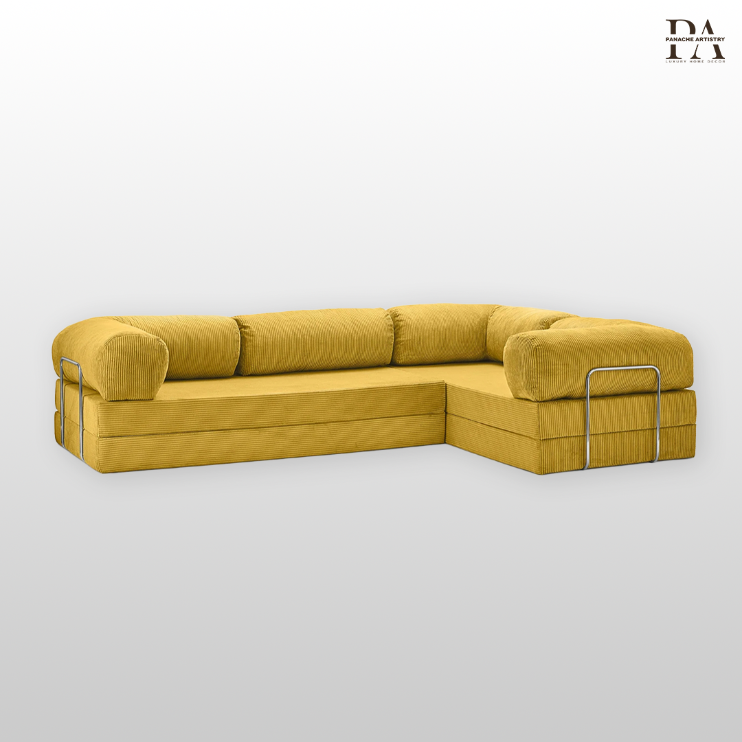 Fern Haven Sofa Mustard